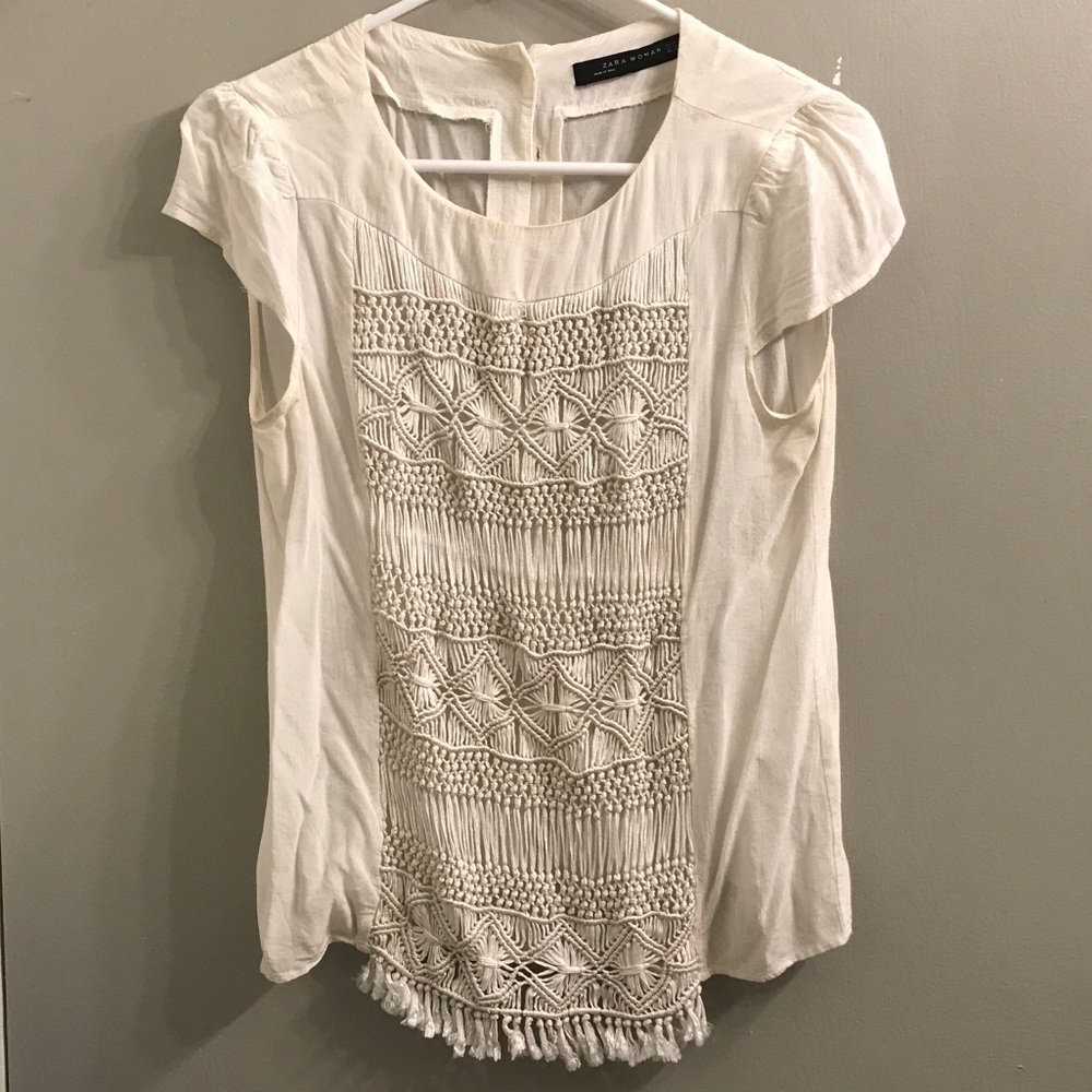 Zara blouse with fun detail